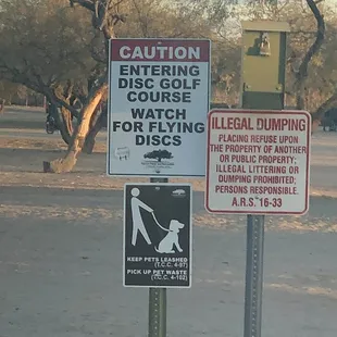 Watch for flying discs