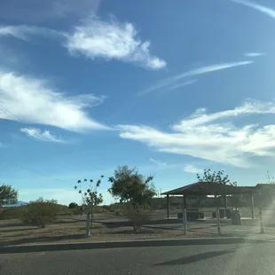Great place for a bite to eat, and look at those clouds!