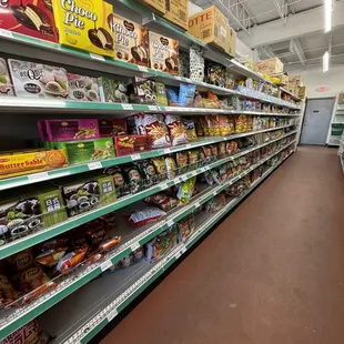 a grocery aisle