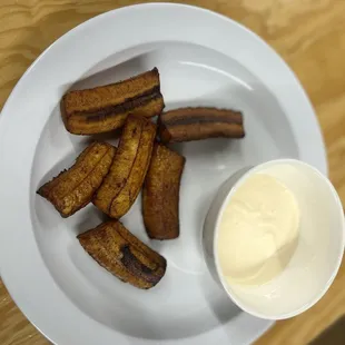 Fried plátanos