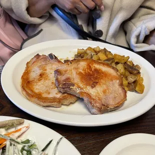 a plate of food on a table