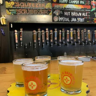 Inside brewery
