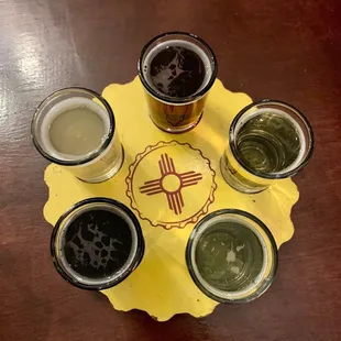 four different beers