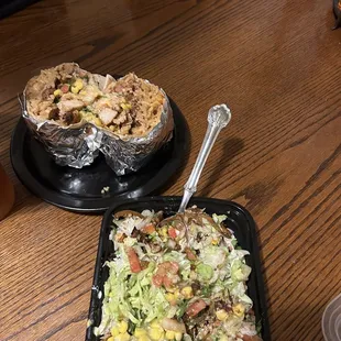 Al Pastor Bowl, Chicken Burrito