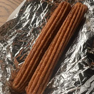 a pair of churrons