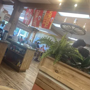 The inside of the restaurant