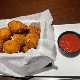 Fresh mozzarella balls