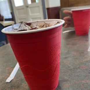 Sweet tea served southern style