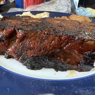 BIG hunk of delicious meatloaf.