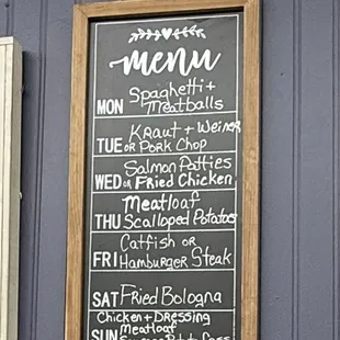 Daily specials