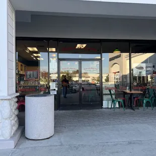 outside