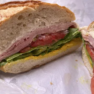 Mortadella sandwich