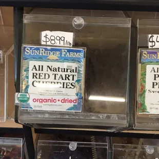 Nice! Dried Tart Cherries are tasty, nutritious, and supposedly a natural remedy against gout.