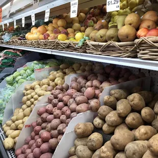 a variety of fruits and vegetables