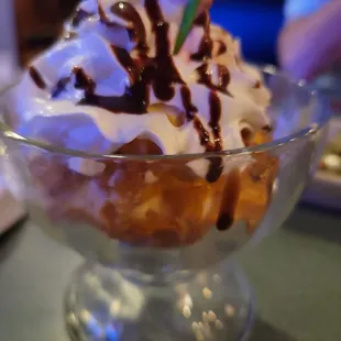 Deep fried ice cream