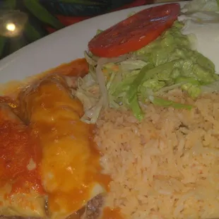 Chimichanga lunch special