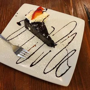 Flourless Chocolate Cake top view