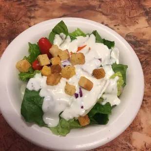 That&apos;s the salad with ranch