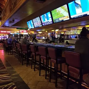 people sitting at the bar