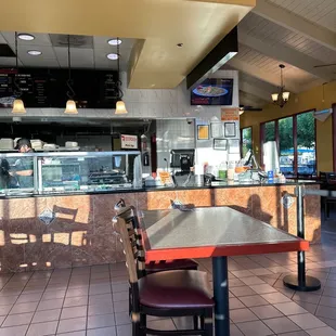 the interior of a restaurant