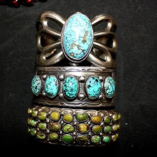 Stunning Vintage Native American bracelets.
