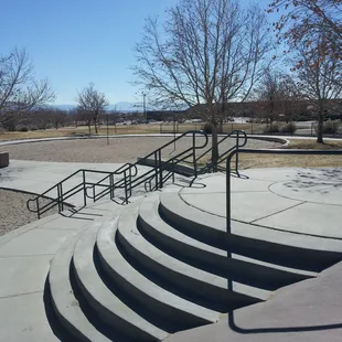 Gnarly skatable stairway