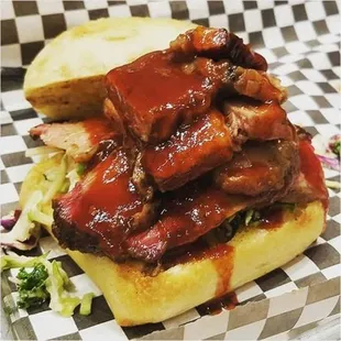 Pork bbq sandwich