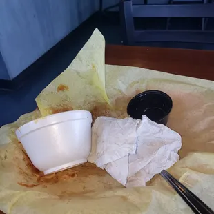 Empty tray... I would have liked the paper if I didn't think someone would have taken a picture of me and posted it here!