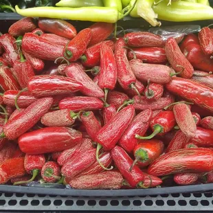Red &amp; green jalapeños.