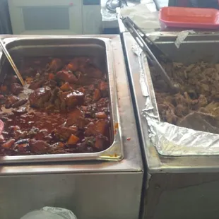 Guisado de puerco and carnitas.