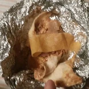 Taco with a bandage..they take no responsibility