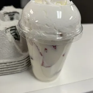 Fresas con crema