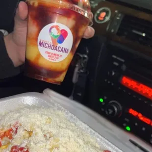 Mangoniada and elote