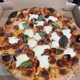 pizza, food