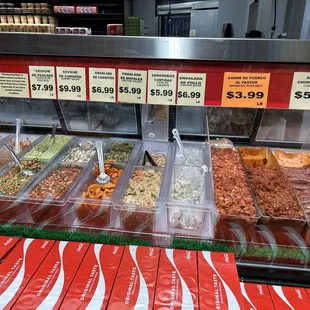 Some more deli items..working its way to the carniceria.