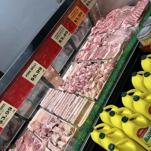 Close up of the pork section. Looks fresh!