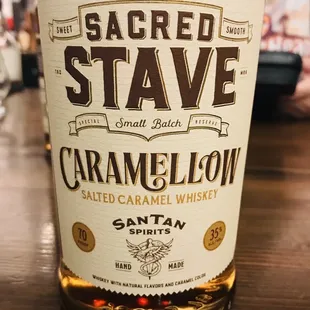 a bottle of sacred shave