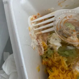 a fork in a container