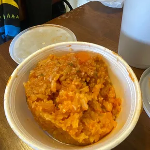 Won't be back here again. This is their "rice" over cooked and mushy.