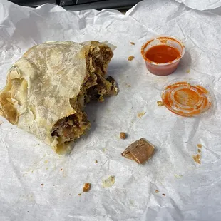 The bandaid from the burrito