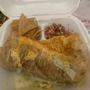 Chicken chimichanga????  Wait...