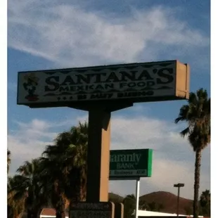 a sign for a restaurant