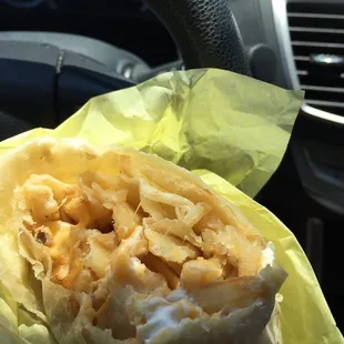 California Burrito. Replaced potatos w/ fries. Fries were crispy. Love it!