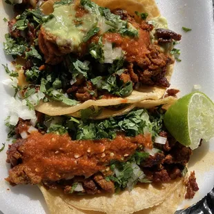 TJ style Adobada tacos