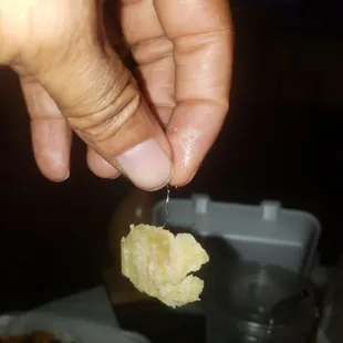 Wire coming out of taco shell