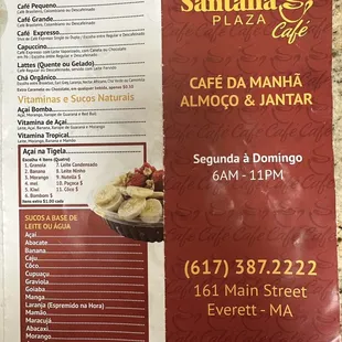 Menu (Portuguese)