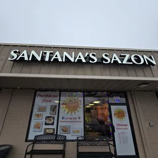 the front of a restaurant