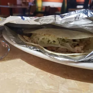 1 grilled chicken soft taco