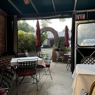 Outdoor seating area