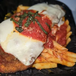 Chicken Parmesan with Penne